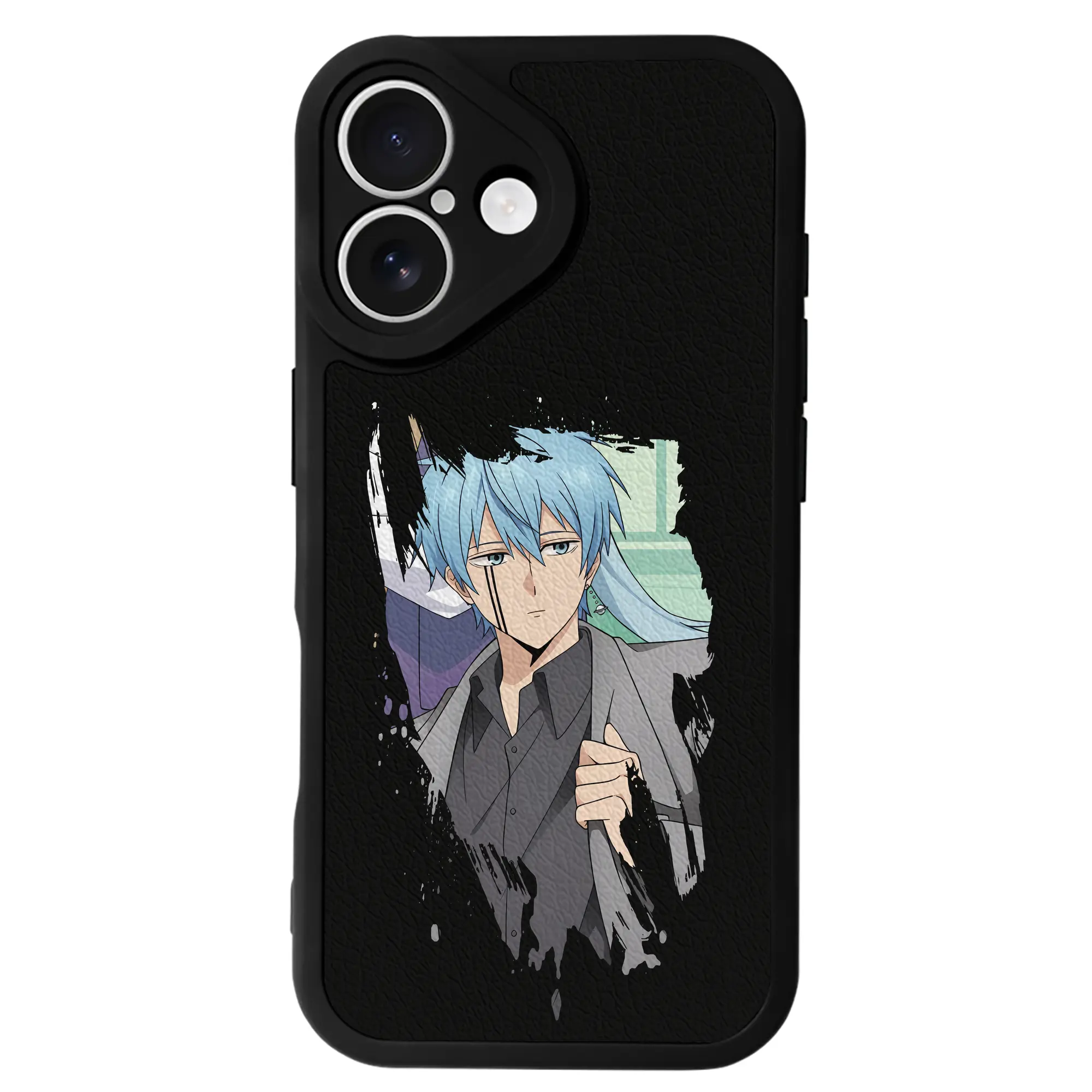 マッシュル グッズ,ランス・クラウン - IPhone 16シリーズ対応 ・ シリコンスマホケース ・ レザー調 ・ 高精度フィット ・ 耐衝撃 ・ ワイヤレス充電対応 ・ 精密カット